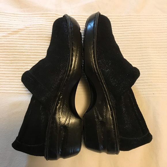 Born B.O.C. black & blue sparkle clogs, size 7.5 - Picture 3 of 4